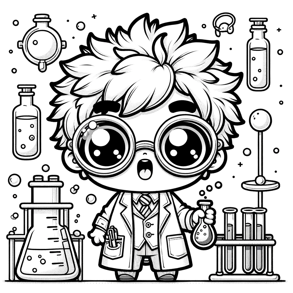 Mad Scientist Chibi Style