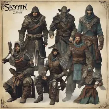Skyrim bandit types with different armor